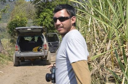 Rubén Espinosa, en Jalapa en enero de 2014