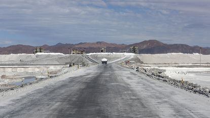 Una mina de litio en el desierto de Atacama, Chile.