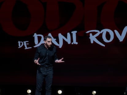 Dani Rovira durante la representación de 'Odio' grabada para Netflix.