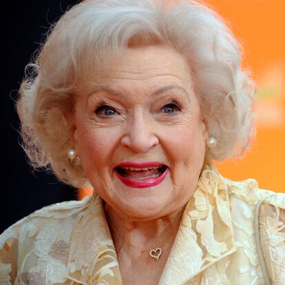 La actriz Betty White en la premiere de 'The Lorax' en Los Ángeles, en febrero de 2012.