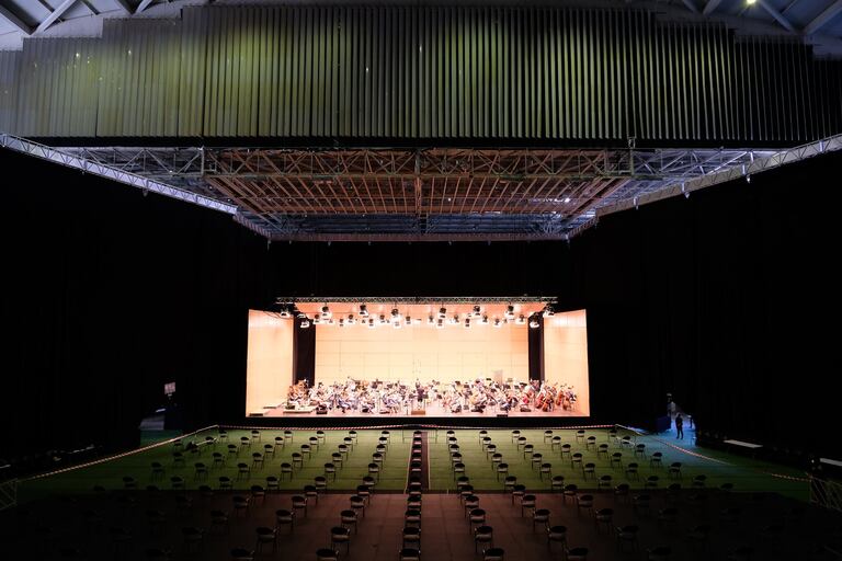 Concierto-grabación de la OSG en su nueva sede del Coliseum de A Coruña.