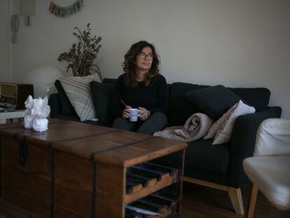 Silvia Soler en su casa de Castelldefels (Barcelona) el 24 de octubre.