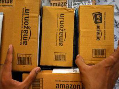 Reparto de paquetes de Amazon.