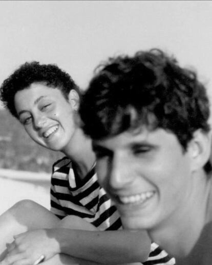Claudia Sheinbaum and Jesús María Tarriba in a photograph that the head of government shared for her partner's birthday, in August.