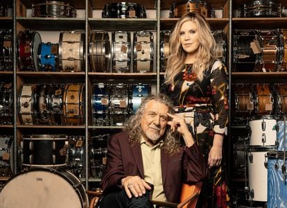 Robert Plant y Alison Krauss en Nashville, en 2021.