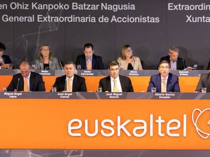 Junta de accionistas de Euskaltel.