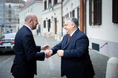 Charles Michel y Viktor Orbán