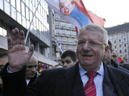 Vojislav Seselj, durant un acte polític a Belgrad el passat 24 de març.