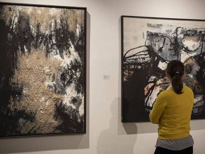 Exposició de Juana Francés a la galeria Mayoral de Barcelona, ara tancada per la crisi sanitària.