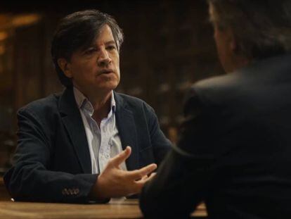 Carlos López Otín durante su charla con Iñaki Gabilondo en 'Cuando ya no esté'.