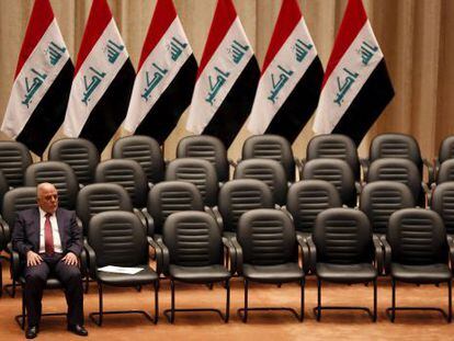 El primer ministro iraquí, Haider al Abadi, en el Parlamento iraquí, en septiembre de 2014.