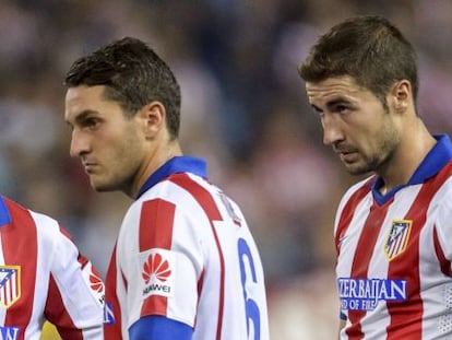 Koke y Gabi, en el partido contra el &Eacute;ibar.   