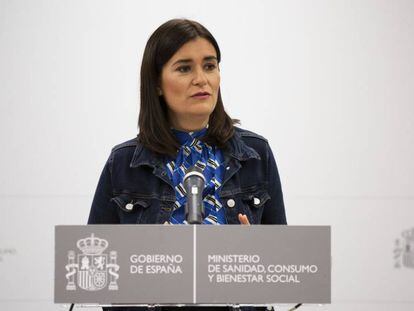 Carmen Montón anuncia su dimisión como ministra de Sanidad.