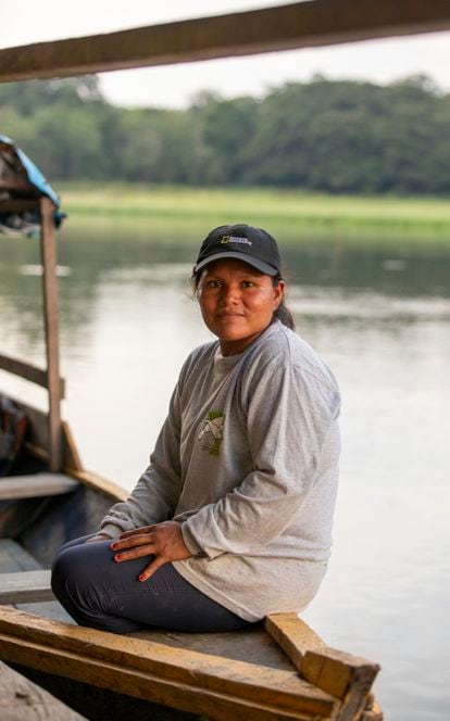 Lilia Java, líder y parte de la comunidad del resguardo indígena colombiano de Ticoya.