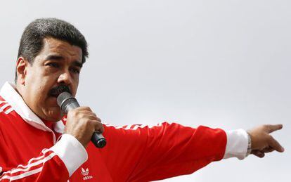 Maduro durante un mitin el pasado 15 de diciembre en Caracas.