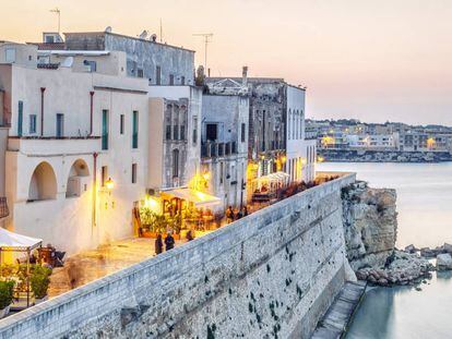 Vista del centro histórico de Otranto, en la región italiana de Puglia. 