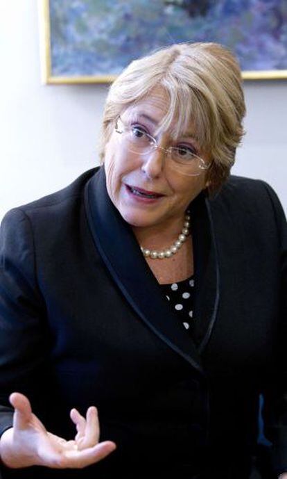 La expresidenta de Chile Michele Bachelet, en Oslo el pasado 13 de octubre.