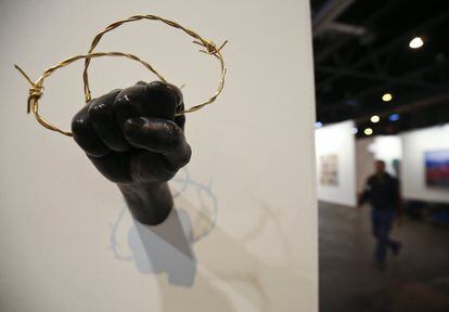 Obra del artista Eugenio Merino en la galería ADN.