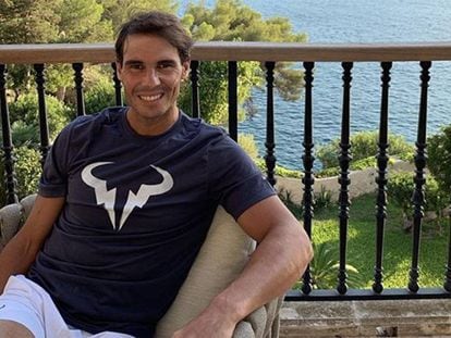 Rafa Nadal, esta semana en su casa de Manacor.