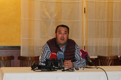 Manuel Hernández, durante una rueda de prensa el pasado 14 de marzo.