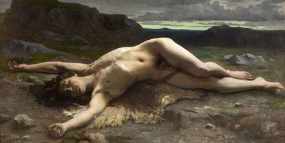 Un recorrido por la muestra 'Masculin/Masculin' que el Museo d'Orsay dedica al desnudo masculino.<br>En la imagen, 'Abel' (1874-1875) de Camille Félix Bellanger.