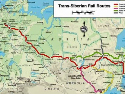 Recorridos del Ferrocarril Transiberiano y vídeo conmemorativo de Google.