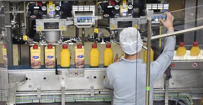 Línea de fabricación de margarina de Unilever.