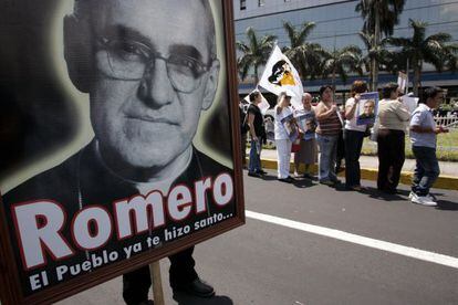 Acto en recuerdo de &Oacute;scar Romero, arzobispo salvadore&ntilde;o asesinado en 1980.