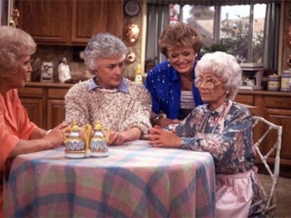Las cuatro protagonistas de 'Las chicas de oro' en 198. De izquierda a derecha, Betty White, Bea Arthur, Rue McClanahan y Estelle Getty.