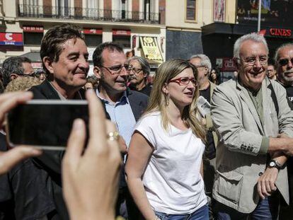 Los candidatos de IU a la Comunidad y al Ayuntamiento de Madrid, Luis Garc&iacute;a Montero y Raquel L&oacute;pez.