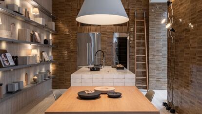 The Welcoming Room, el espacio que da la bienvenida al visitante en la 'flagship store' de la firma italiana en Madrid.