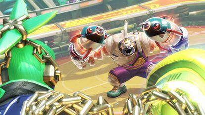 Imagen del videojuego de Nintendo Switch 'ARMS'.