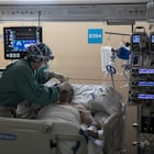 05/04/2021 - Barcelona - In the image the ICU of the Vall d'Hebron Hospital in Barcelona. Photo: Massimiliano Minocri