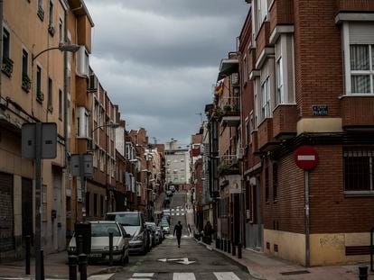 Una calle del barrio de la Ventilla, en el Madrid pobre.