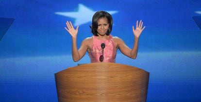 Michelle Obama en la Convención Nacional Democrática de 2012.