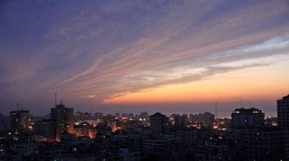 Vista panorámica de la ciudad de Gaza, Franja de Gaza.