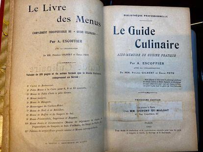 Le Guide Culinaire de Escoffier, defensor del origen francés de la salsa. J:C:CAPEL