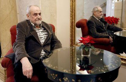 Juan Antonio Masoliver, crítico literario, en un hotel de Madrid.