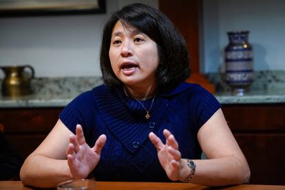 Francis Chang, durante la entrevista en la Embajada de EE UU el 21 de septiembre.