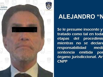 Ficha policial de Alejandro del Valle.