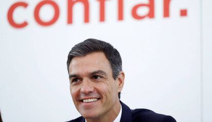 Pedro Sánchez, el pasado lunes en la Comisión Ejecutiva socialista.