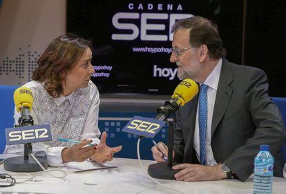Mariano Rajoy, presidente del Gobierno, entrevistado en la Cadena SER.
