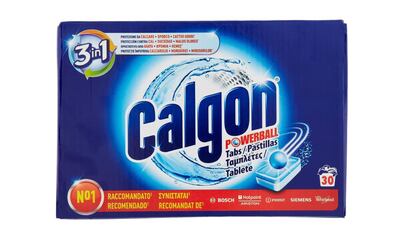 Calgon, antical lavadora y elimina malos olores, formato pastillas