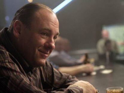 El actor James Gandolfini,Tony Soprano, en la sexta temporada de 'Los Soprano'.