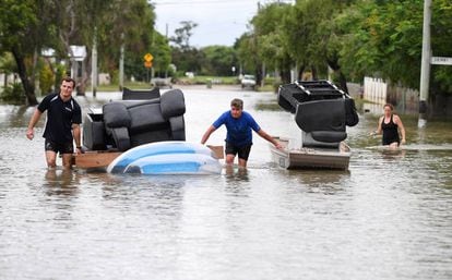 Inundaciones en Townsville, en el estado australiano de Queensland. 