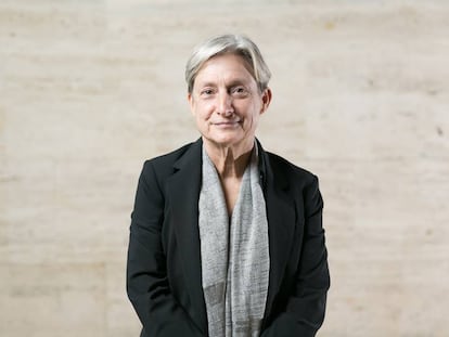 La filósofa estadounidense Judith Butler, durante una visita a Barcelona en 2018.