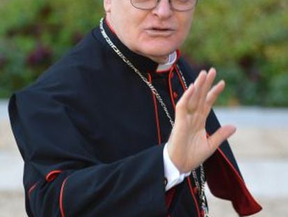 El cardenal brasileña Odilo Scherer, esta mañana en el Vaticano.