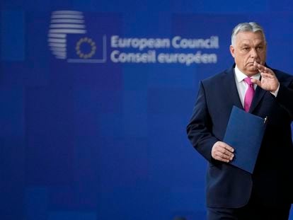 Viktor Orbán, el primer ministro de Hungría, la pasada semana en Bruselas.