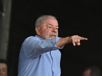 El presidente de Brasil, Lula da Silva, en Brasilia, este miércoles.