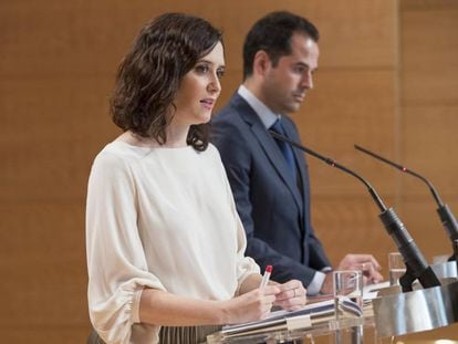 Isabel Díaz Ayuso e Ignacio Aguado, en una imagen de archivo. 